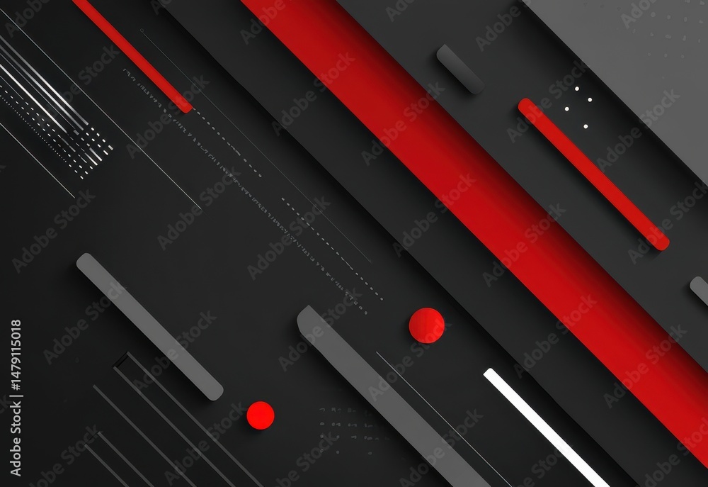 Aufkleber abstract design with diagonal lines and color accents.