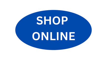 Shop online sticker illustration