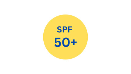 spf 50 plus sticker illustration