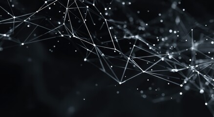Abstract network design with interconnected points and lines.