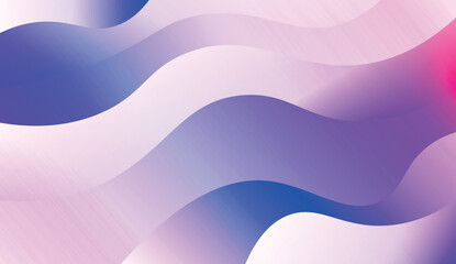Template Background With Wave Geometric Shape. Design For Cover Page, Poster, Banner Of Websites. Vector Illustration with Color Gradient.
