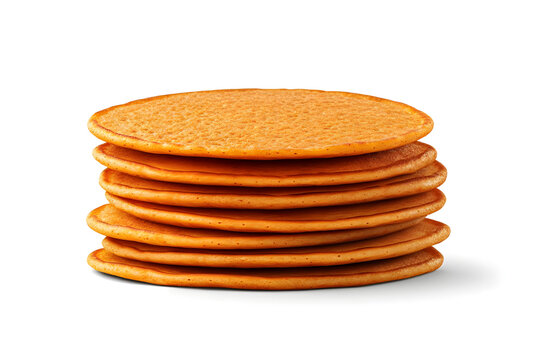 Stack of round orange components
