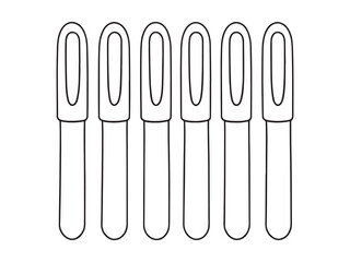 Tongue Depressor Simple Line Icons