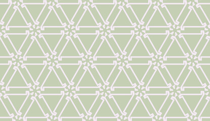 Vector illustration with pattern in triangles style. Curved line. Decorative design for For interior wallpaper, smart design, fashion print.