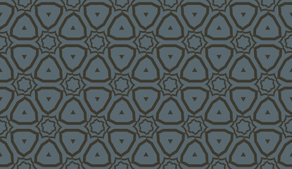 Vector illustration with pattern in triangles style. Curved line. Decorative design for For interior wallpaper, smart design, fashion print.