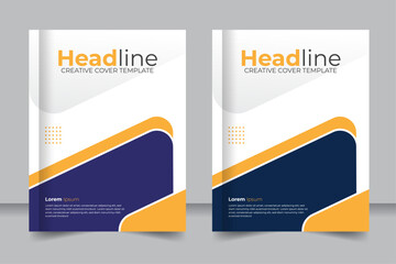 Corporate Branding Template for Business Book Cover Vector Design
