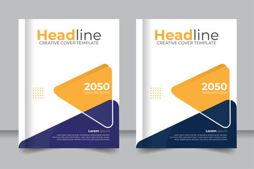 Corporate Branding Template Business book cover Layout Vector, Elegant and Professional book cover Template