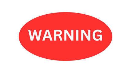 warning sticker illustration