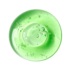  - Transparent Green Gel Serum Texture: Isolated on transparent  Background png
