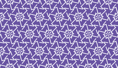 Vector illustration with modern decorative pattern in triangles style. Illusion curved line. For interior wallpaper, smart design, fashion print.