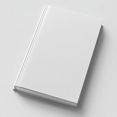 Blank White Book Cover Mockup Perfect for Design Branding and Publishing Projects