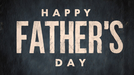 A touching Father's Day greeting. Perfect for expressing appreciation and love for fathers. It is presented in a vintage style with a subtle texture background. 