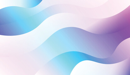 Wavy Background. For Design Flyer, Banner, Landing Page. Vector Illustration with Color Gradient.