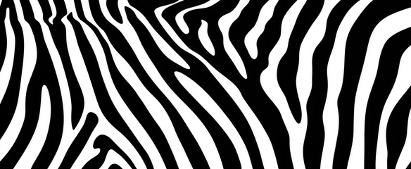 Black and white zebra animal print design