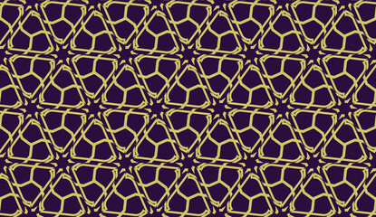 Vector illustration with curved line. Modern pattern in triangles style. For modern interior design