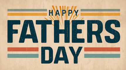 Celebrate Father's Day with a warm and vintage-inspired message of love and appreciation. A beautifully designed greeting evokes sentiments of gratitude and family.