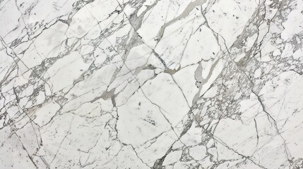 Fototapeta premium Elegant white statuario marble texture with exquisite veining and smooth surface, presenting a high - end natural material ideal for luxury interior and exterior design projects, furniture crafting, 
