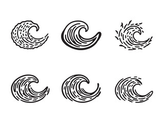 Wave Icon Outline Collection
