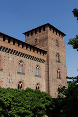 Pavia village city Italy Italian characteristic square vision