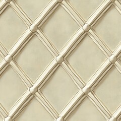 Fototapeta premium Elegant Light Beige Diamond Pattern Textile Background Texture