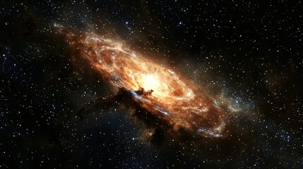 Fototapeta premium The Crab Nebula with swirling gases