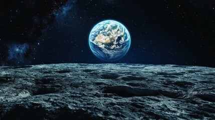 The Earthâ€™s atmosphere from the Moonâ€™s surface