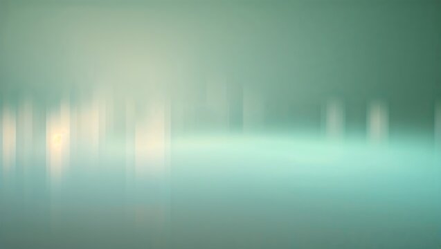 Abstract soft focus teal and light green background