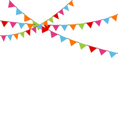 Obraz premium Bunting Festival Flag