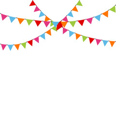 Obraz premium Bunting Festival Flag