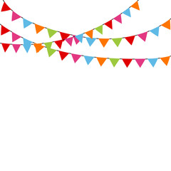 Obraz premium Bunting Festival Flag