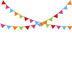 Obraz premium Bunting Festival Flag
