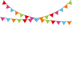 Obraz premium Bunting Festival Flag