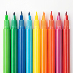 Colored markers fine tip set
