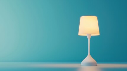 LED lightbulb turned on inside a desk lamp, offering bright and consistent lighting.