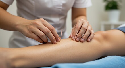 Acupuncture Treatment: Calming Hands, Precise Needles, Healing Focus