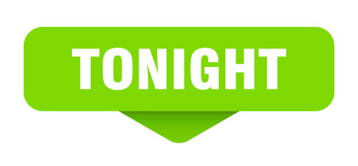 tonight sticker. tonight sign on transparent background