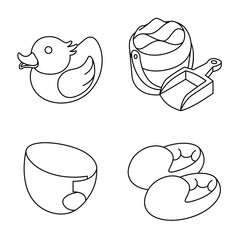 Kids Icon Pack Vector Illustration