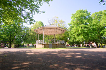 Park bandstand in Ilkeston, Derbyshire, UK