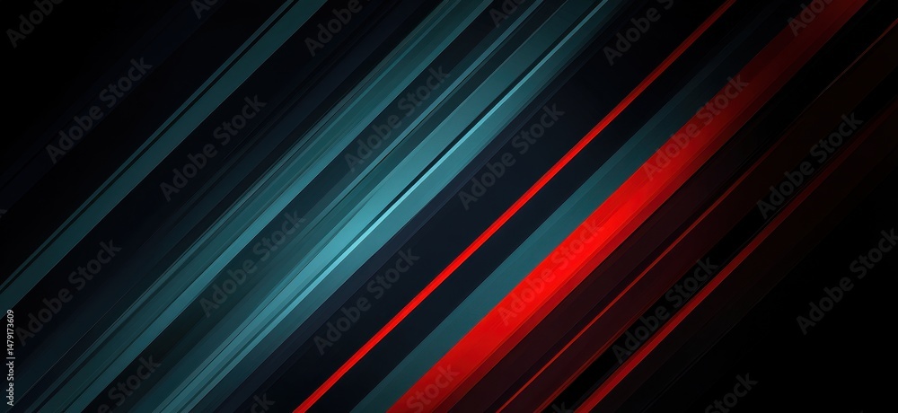 Poster dynamic abstract design with diagonal stripes