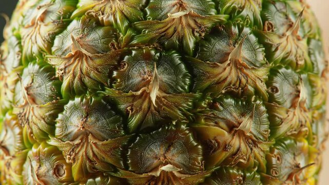 Pineapple Skin Texture Close Up, Abstract Tropical Fruit Pattern
