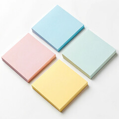 Fototapeta premium Sticky notes pastel colors set