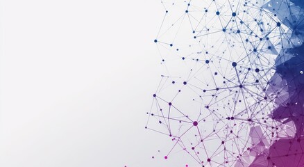 Abstract network design with gradient color scheme.