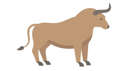 Standing Bull Illustration