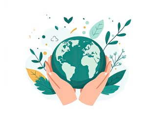 Protecting our planet with care, nurturing the earth.