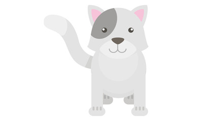 Cute Cartoon Cat Illustration