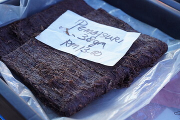 close up of a dried tobacco