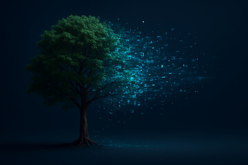 tree at night