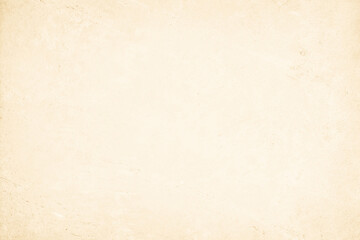 Color old concrete wall texture background. Close up retro plain cream color cement wall background texture. Design paper vintage parchment element.