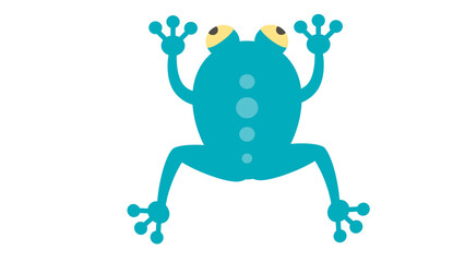 Cute Cartoon Frog Illustration