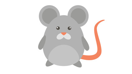 Cute Grey Mouse Icon